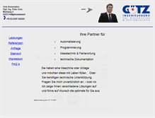 Tablet Screenshot of goetz-automation.de